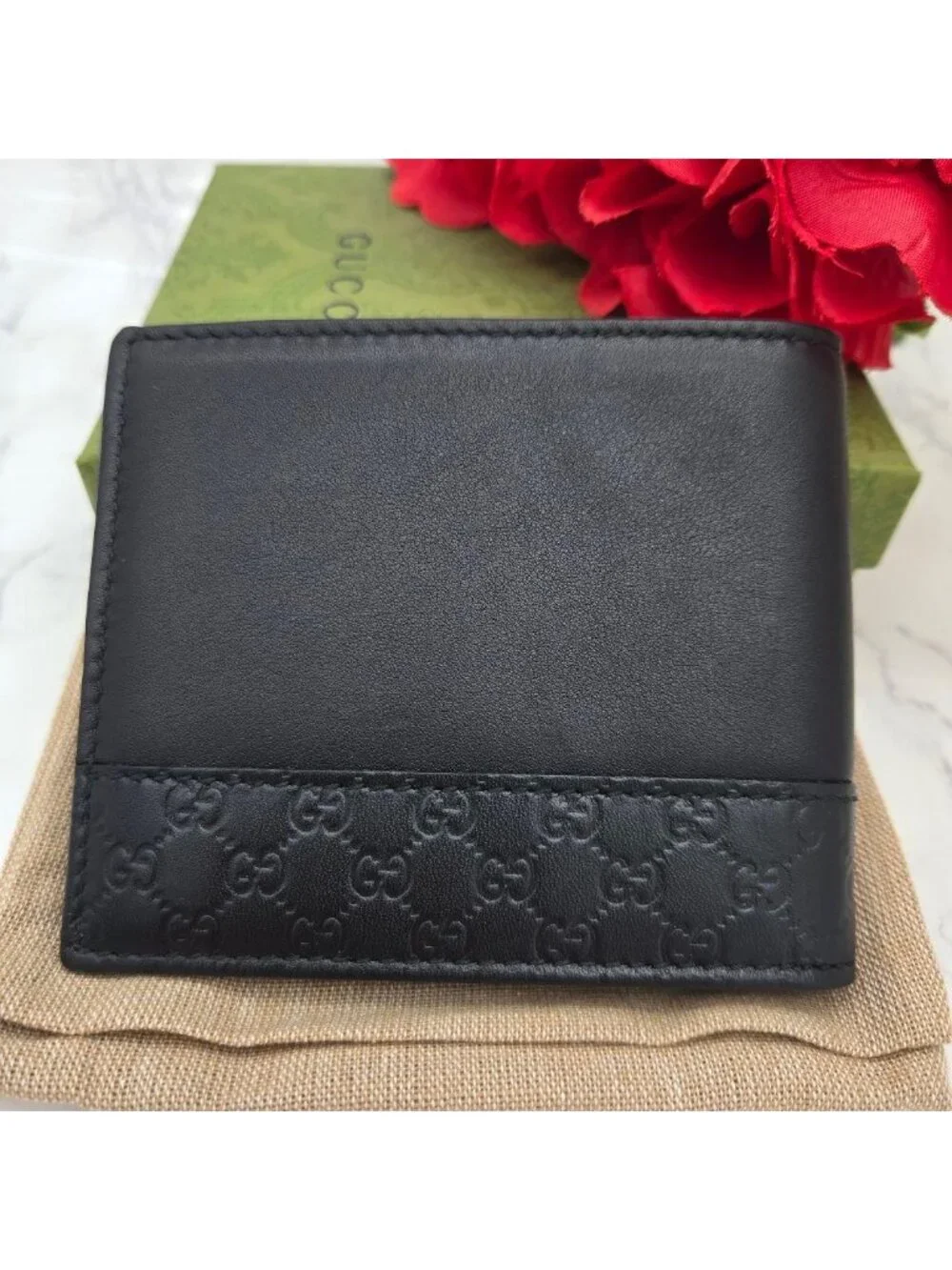 Gucci Billfold Folding Wallet Microshima GG